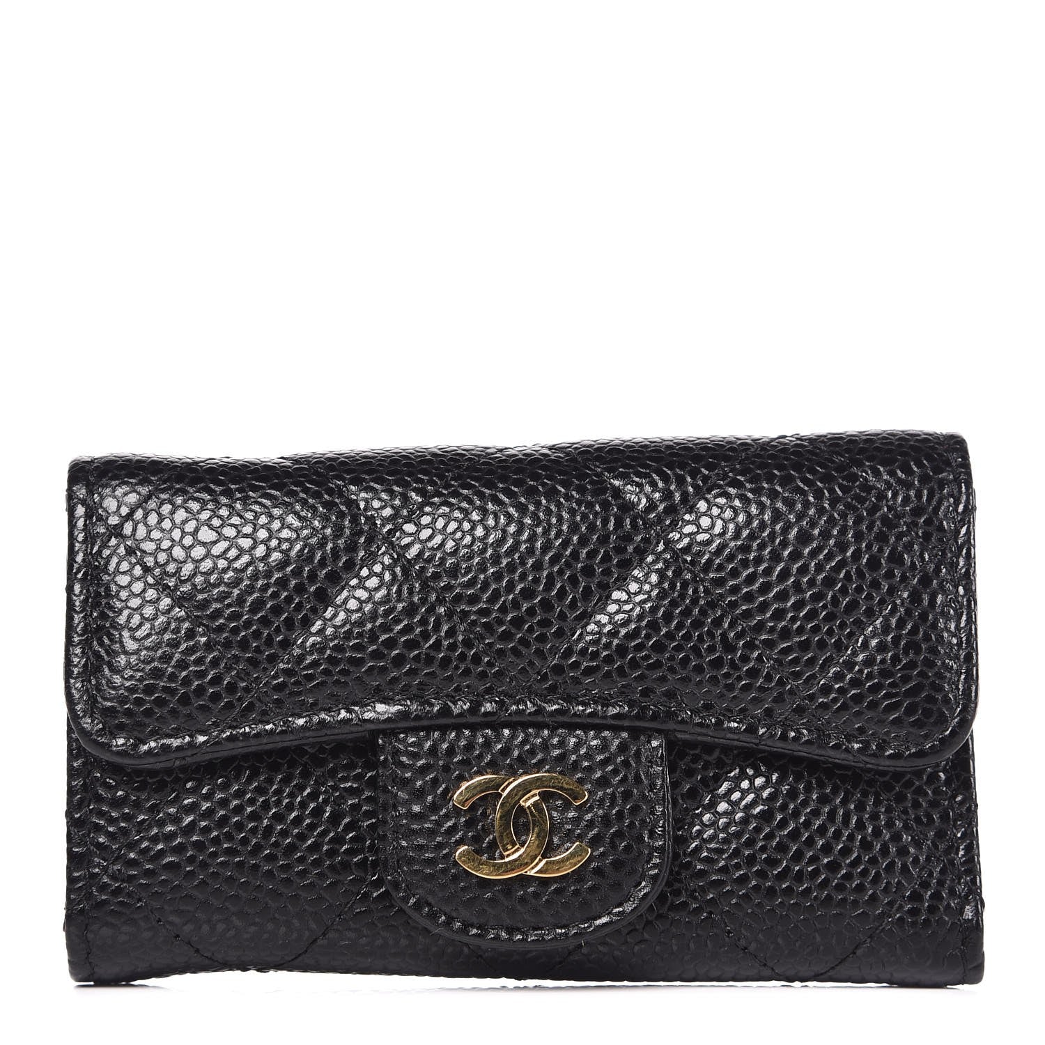 Chanel Caviar Quilted 6 Key Holder Black 1 of 9