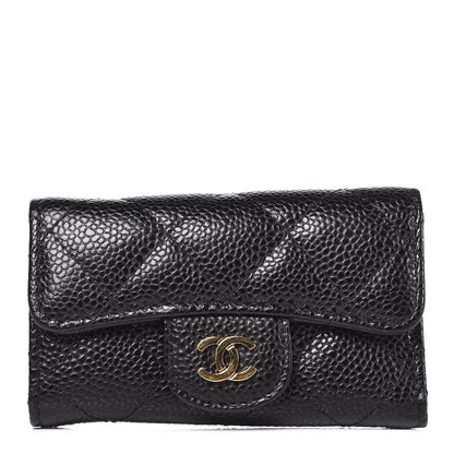 Chanel Caviar Quilted 6 Key Holder Black 1 of 9