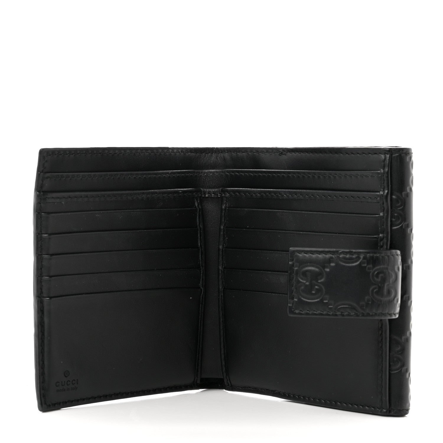 Gucci Guccissima Bow French Flap Wallet Chocolate Brown 5 of 8