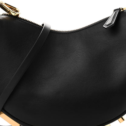 Fendi Vitello Grace Matte Mini graphy Hobo Bag Black 8 of 10