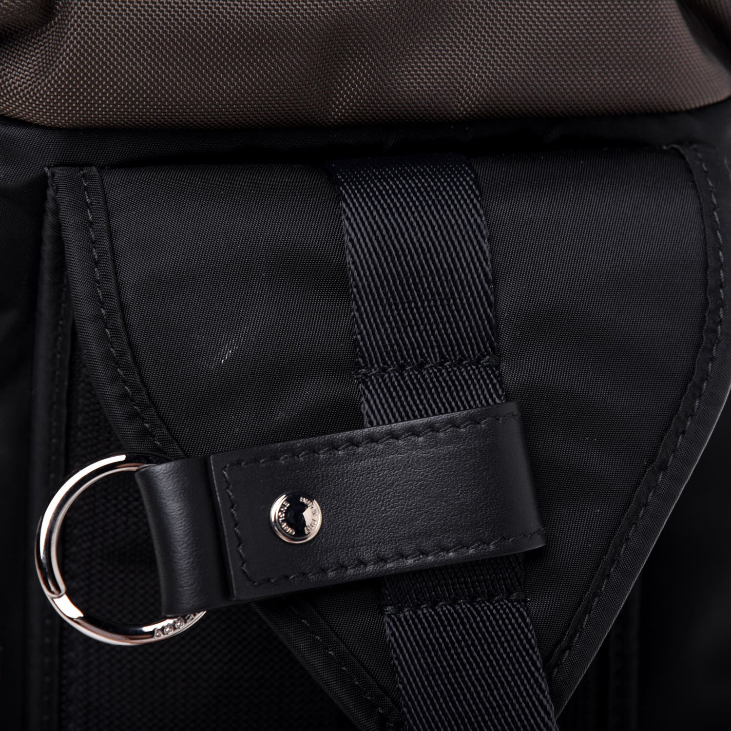 Burberry Nylon Medium Leo Sling Bag Black Yellow Grey 13 of 13