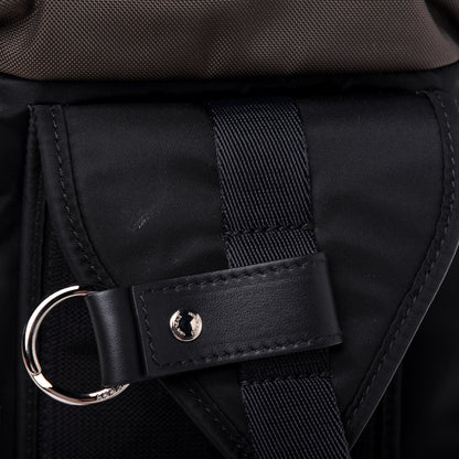 Burberry Nylon Medium Leo Sling Bag Black Yellow Grey 13 of 13