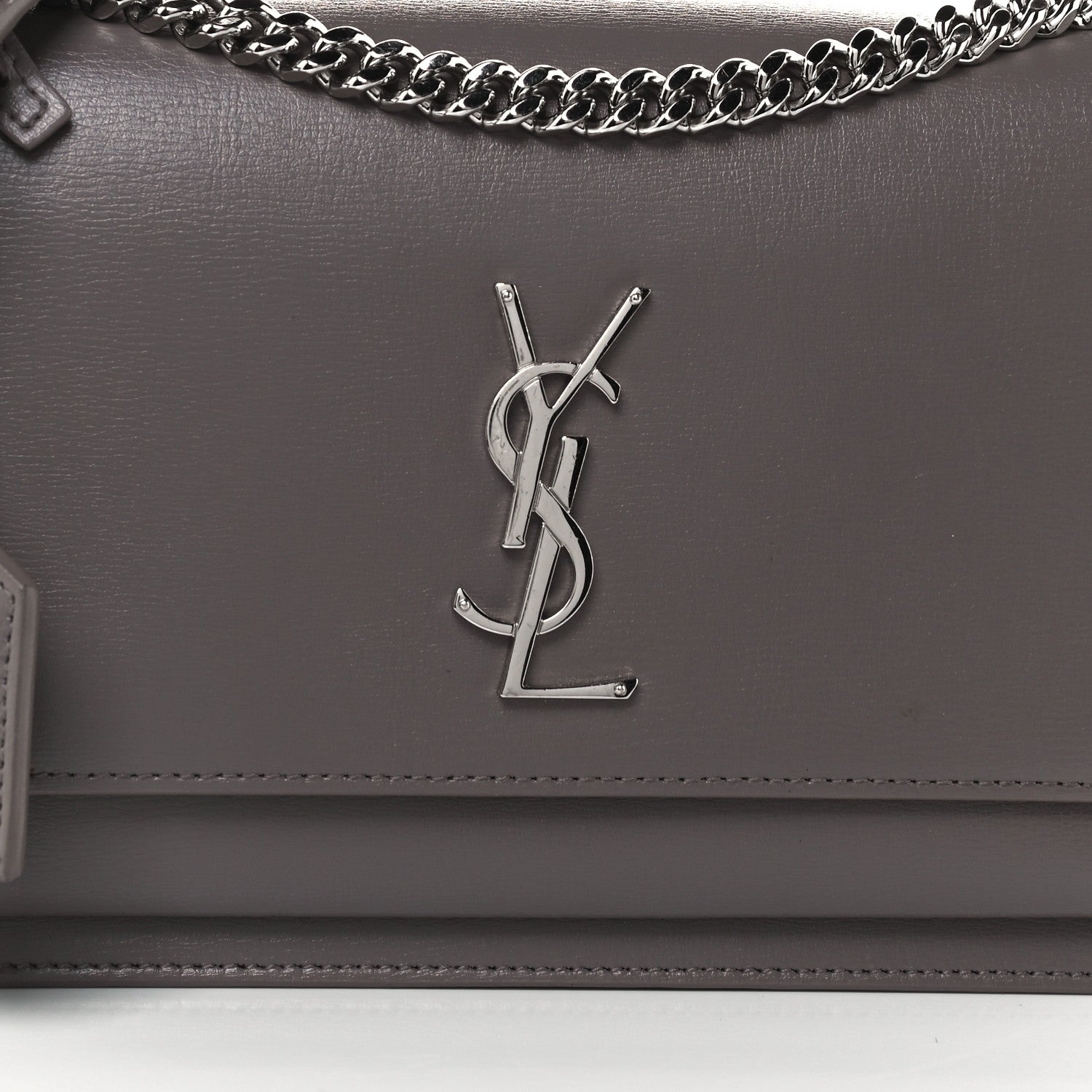 Saint Laurent Calfskin Medium Monogram Sunset Fog 10 of 13