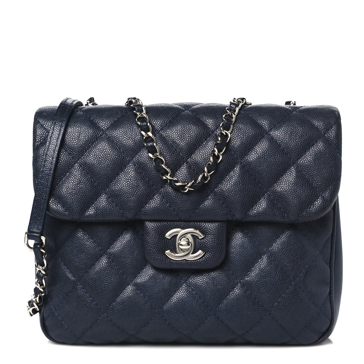 Chanel Caviar Quilted Medium Urban Companion Flap Navy 1 of 11