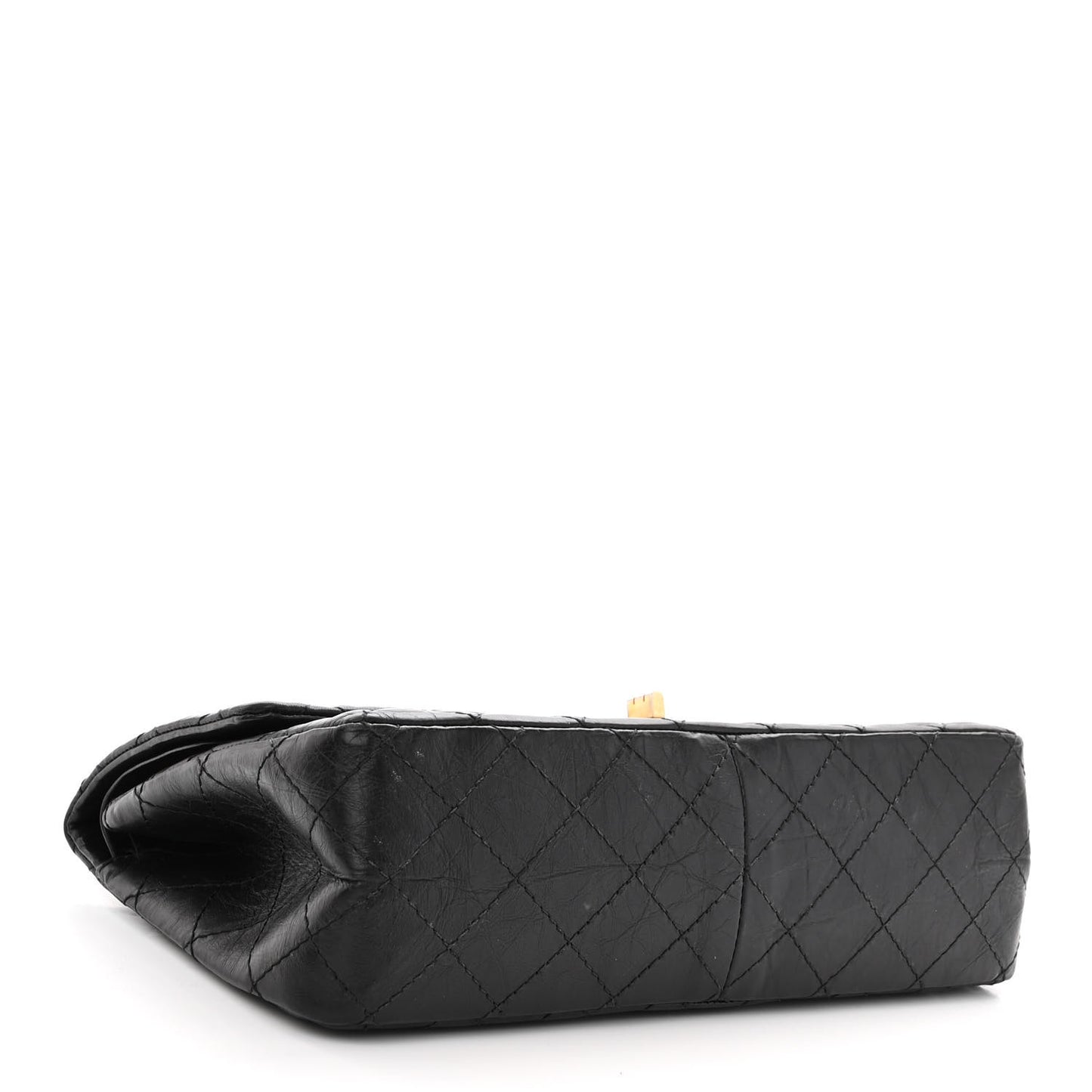 Aged Calfskin Quilted 2.55 Reissue 226 Flap Black