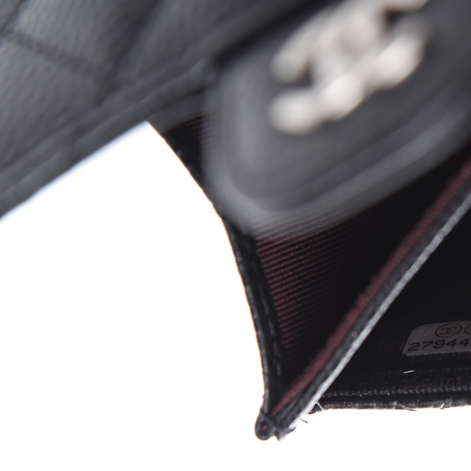 Chanel Caviar Quilted Flap Card Holder Black 10 of 11