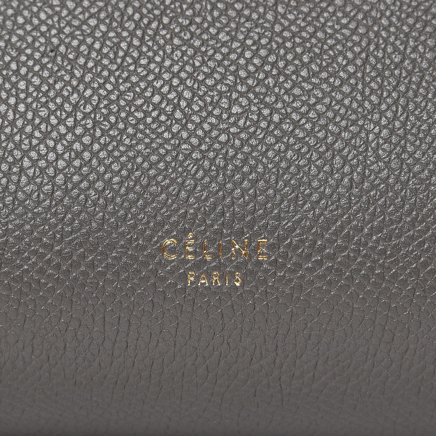 Grained Calfskin Mini Belt Bag Grey