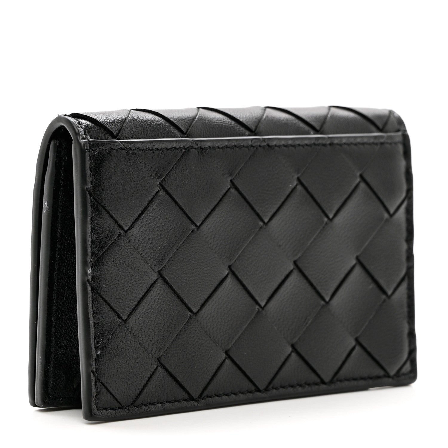 Bottega Veneta Nappa Intrecciato Card Holder Black 3 of 7
