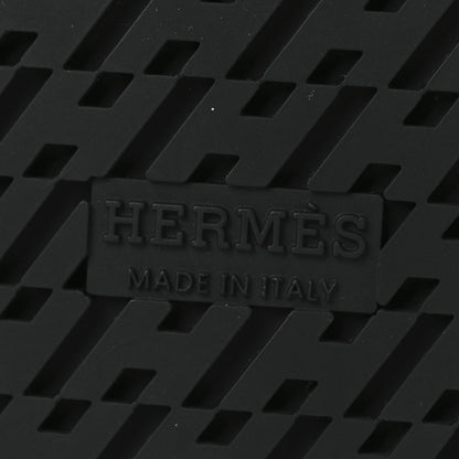 Hermes Metallic Nappa Extra Sandals 36 Gris Argente Black 8 of 11