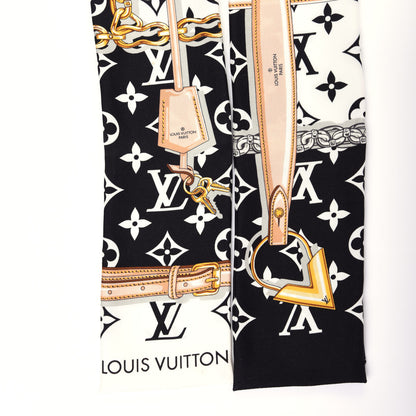 Louis Vuitton Silk Monogram Confidential Bandeau Black 3 of 5