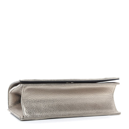 Christian Dior Metallic Grained Calfskin Medium Diorama Flap Bag Pale Gold 4 of 9