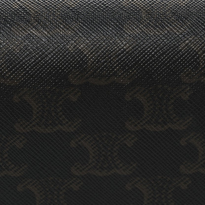 Celine Triomphe Canvas Calfskin Medium Triomphe Bag Tan 9 of 13