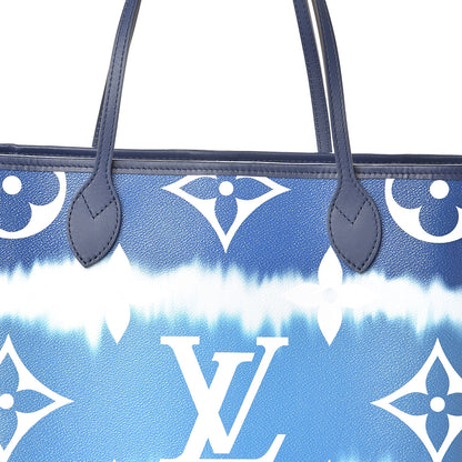 Louis Vuitton Monogram Escale Neverfull MM Blue 8 of 11