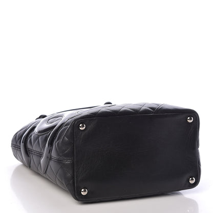 Chanel Calfskin Quilted Medium Cambon Tote Black 4 of 15