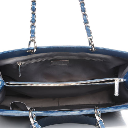 Chanel Caviar Quilted XL Grand Shopping Tote GST Navy Blue 7 of 7