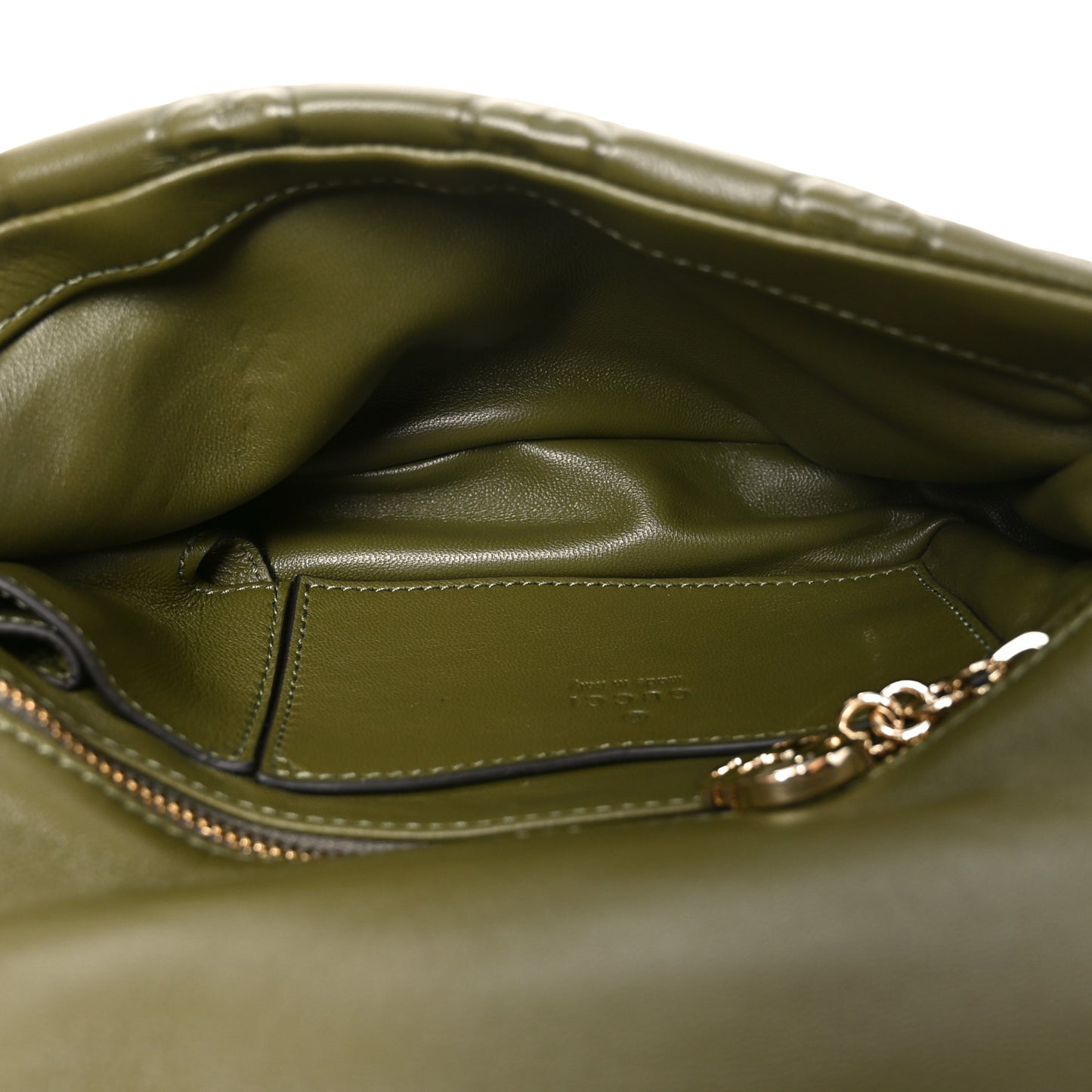 Lambskin Embossed Mini GG Milano Top Handle Shoulder Bag Green