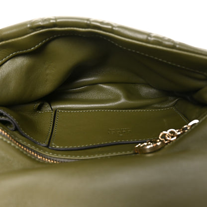Gucci Lambskin Embossed Mini GG Milano Top Handle Shoulder Bag Green 5 of 10