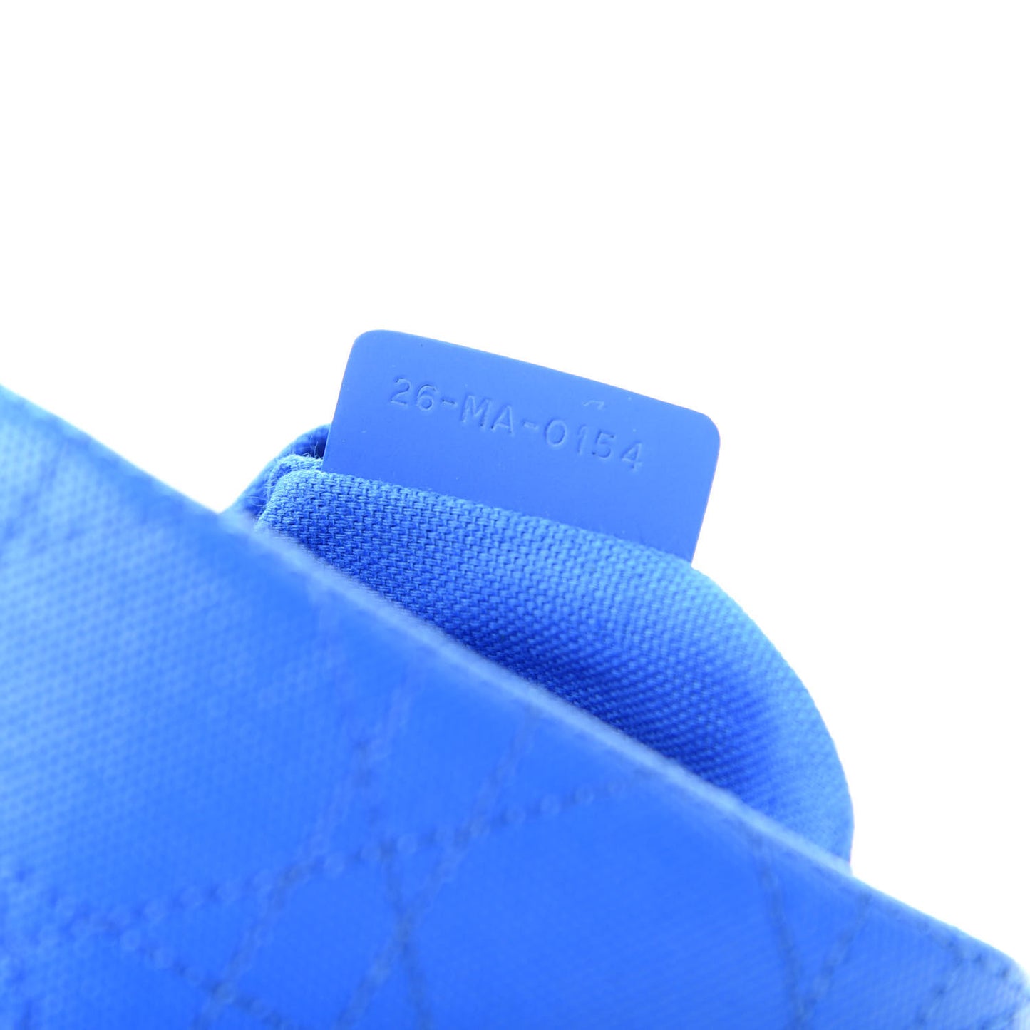 Ultra Matte Canvas Cannage Panarea Pouch Blue