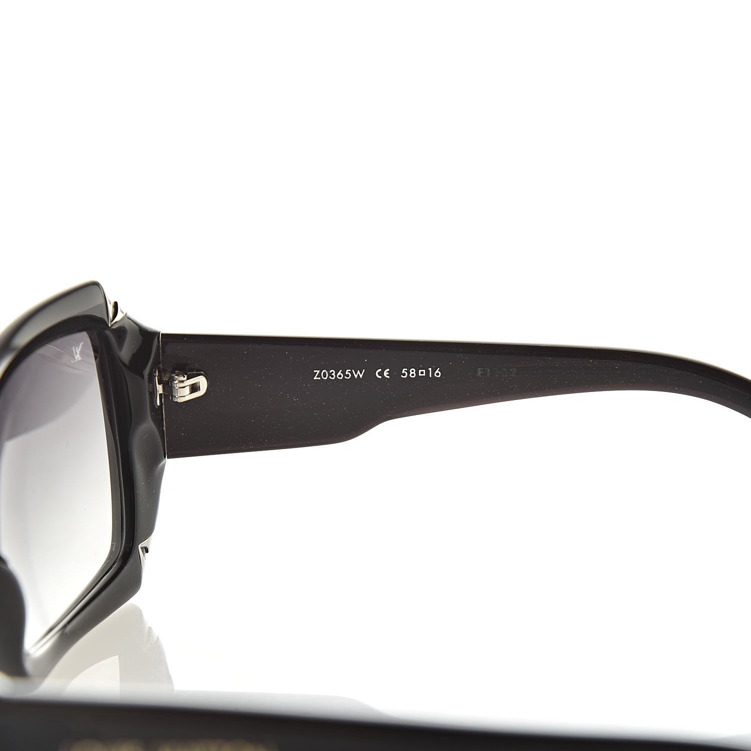 Louis Vuitton Acetate Hortensia Sunglasses Z0365W Black Glitter 6 of 8