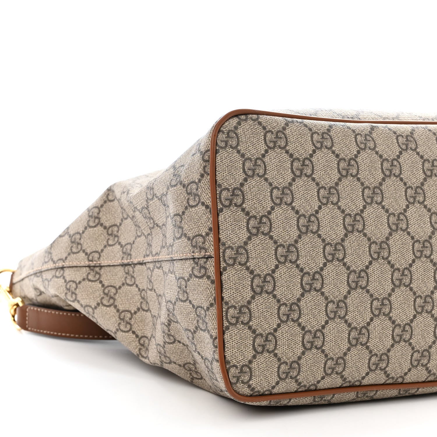 Gucci Soft GG Supreme Monogram Medium Crossbody Tote Beige Cuir 9 of 13