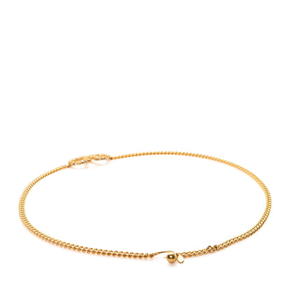 Valentino Garavani Brass Crystal VLogo Chain Belt 2 of 5