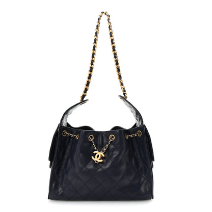 Chanel Caviar Quilted Small Chanel 25 Handbag Dark Navy 1 of 9