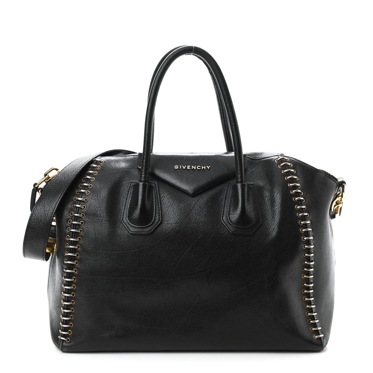 Buffalo Ring Medium Antigona Black