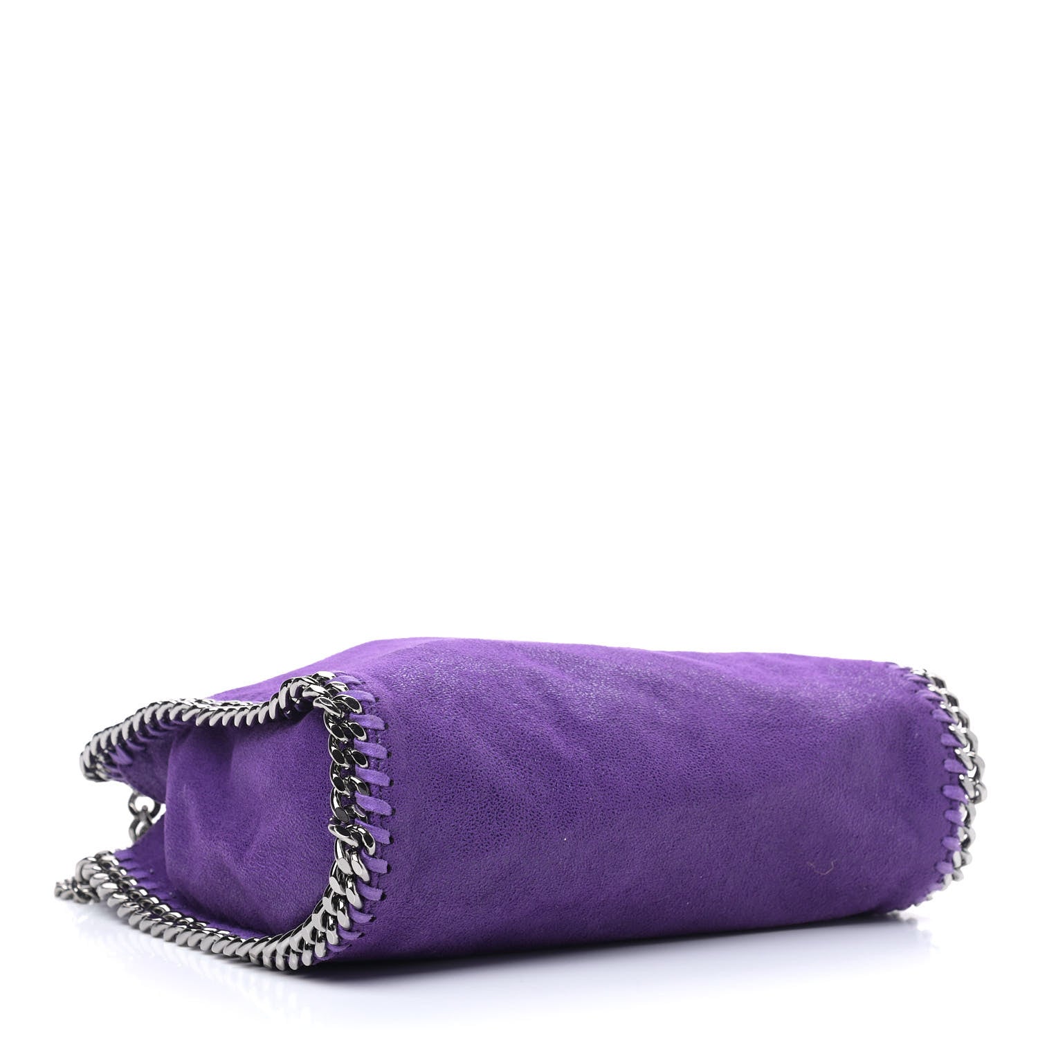 Stella McCartney Shaggy Deer Mini Falabella Fold Over Tote Bright Purple 4 of 9