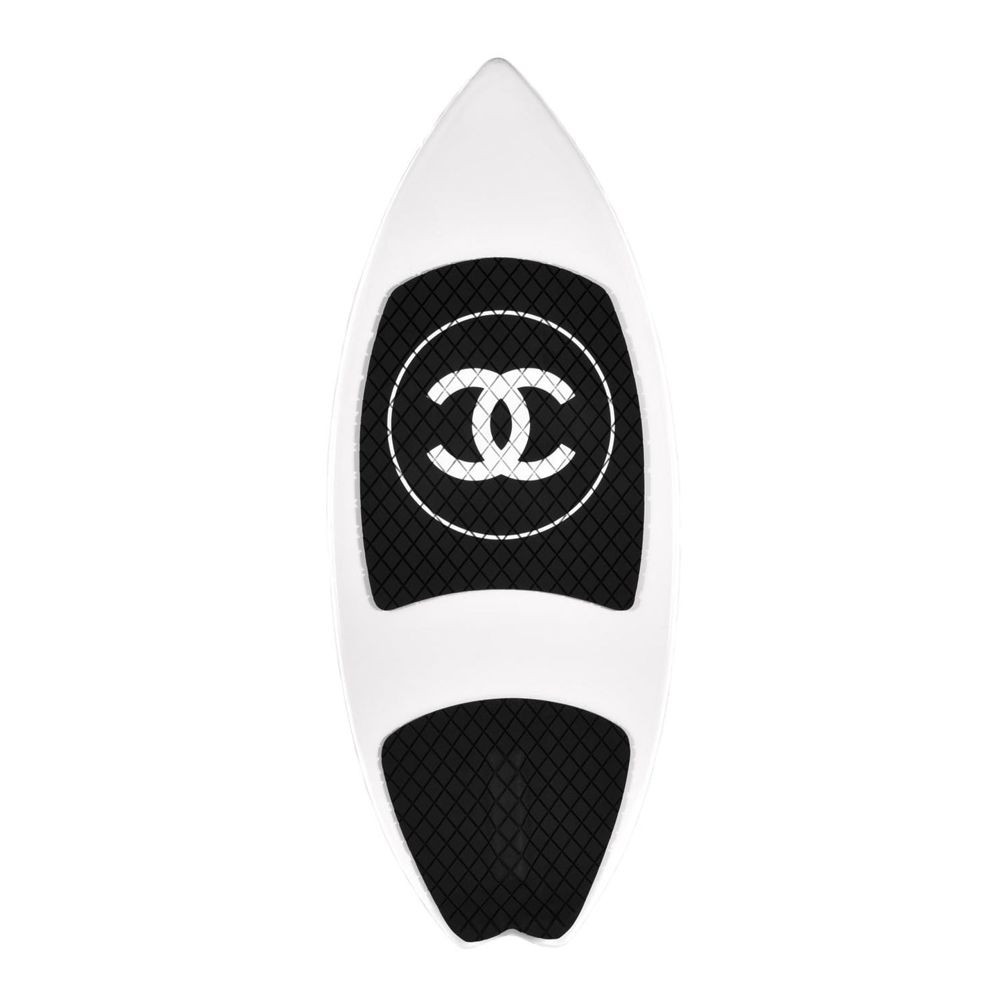 PVC Carbon Vinyl Acetate Wakesurf Surfboard Black White