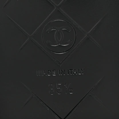 Chanel Lambskin Quilted CC Turnlock Loafers 35.5 Black 6 of 9