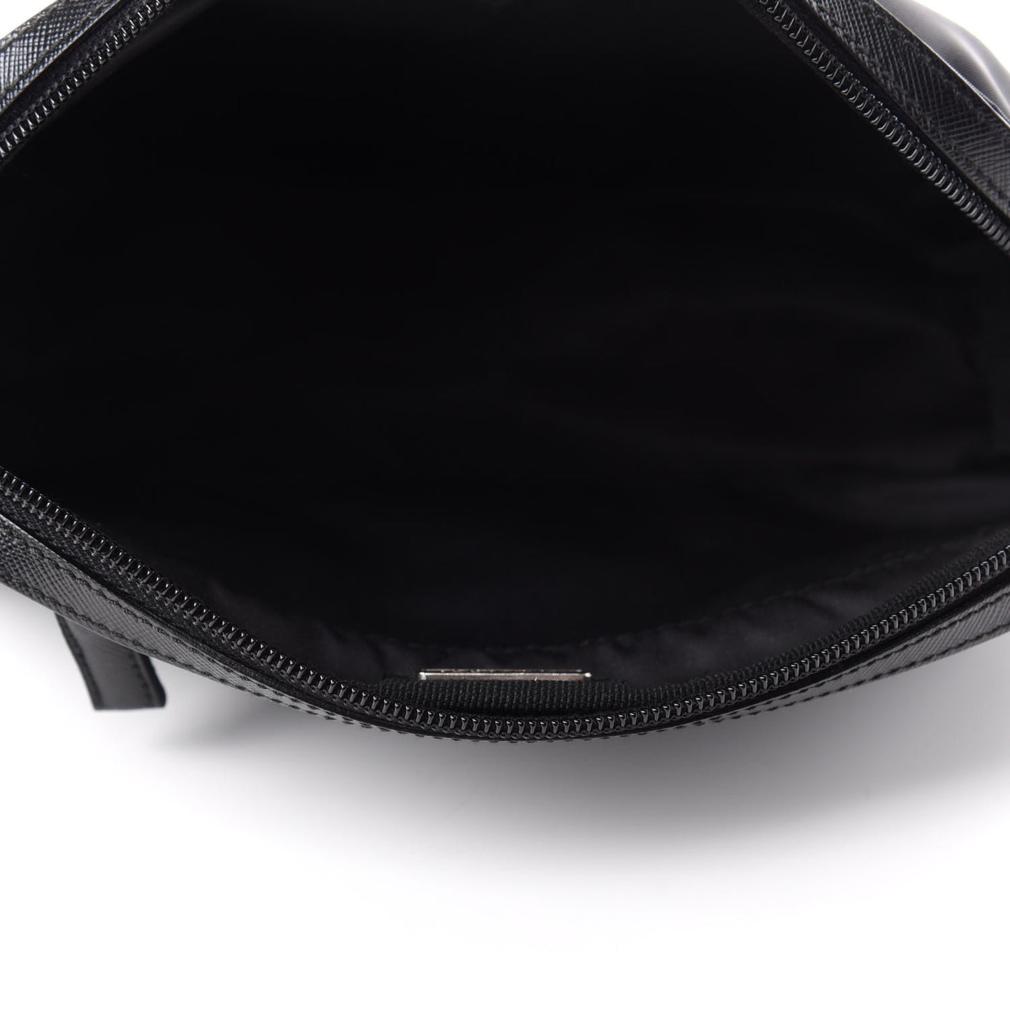 Tessuto Nylon Saffiano Pouch Black