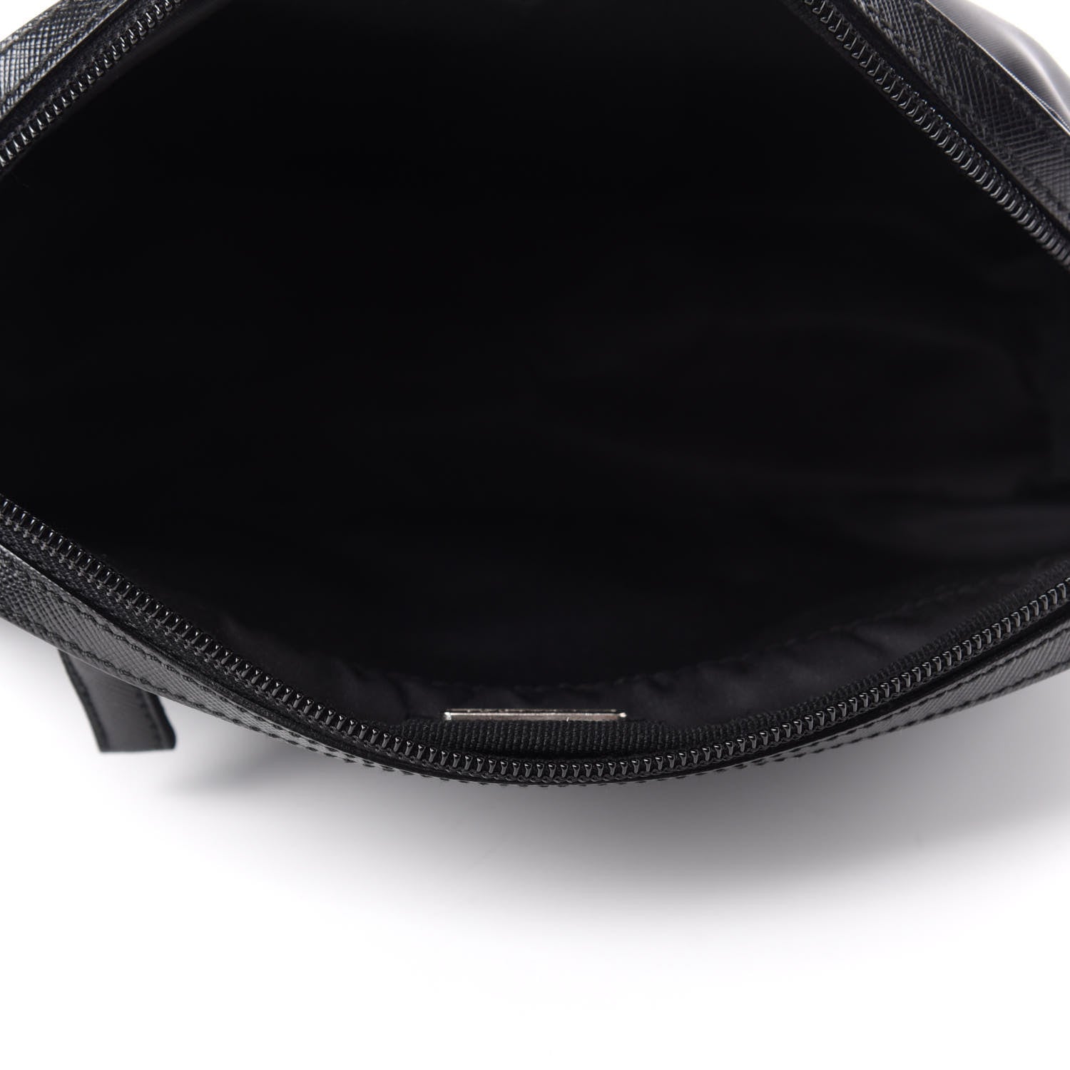 Prada Tessuto Nylon Saffiano Pouch Black 5 of 7
