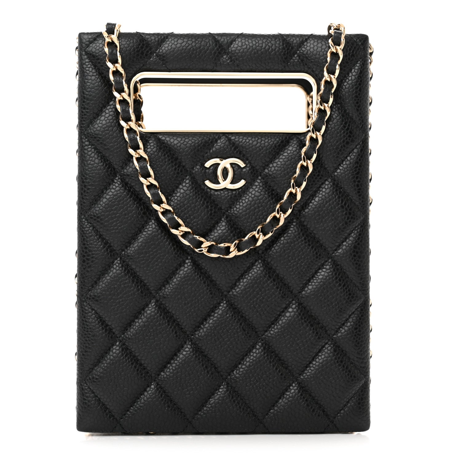 Chanel Caviar Quilted Evening Box Bag Black 1 of 11
