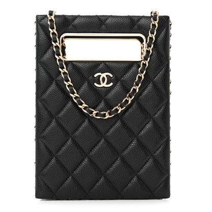 Chanel Caviar Quilted Evening Box Bag Black 1 of 11