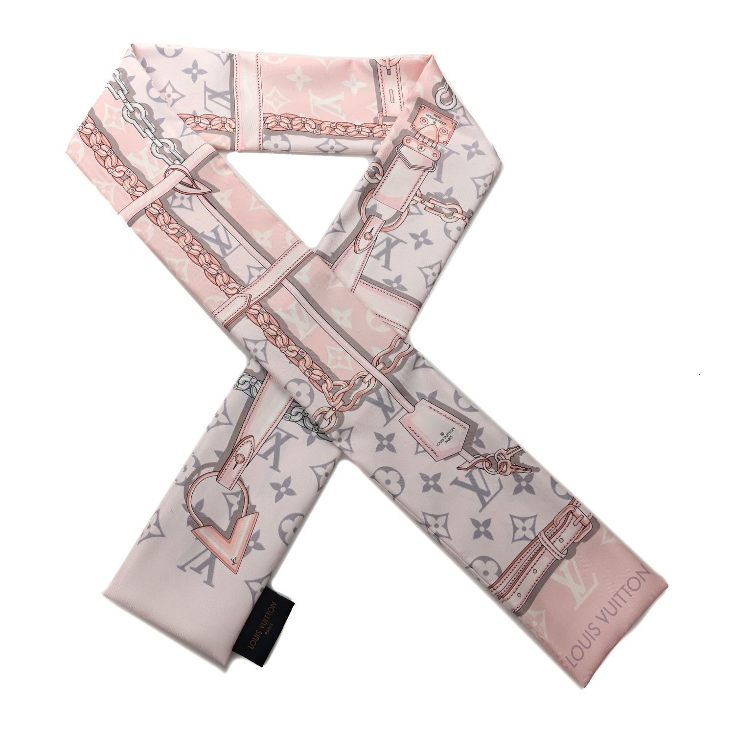 Louis Vuitton Silk Monogram Confidential Bandeau Light Pink 1 of 3