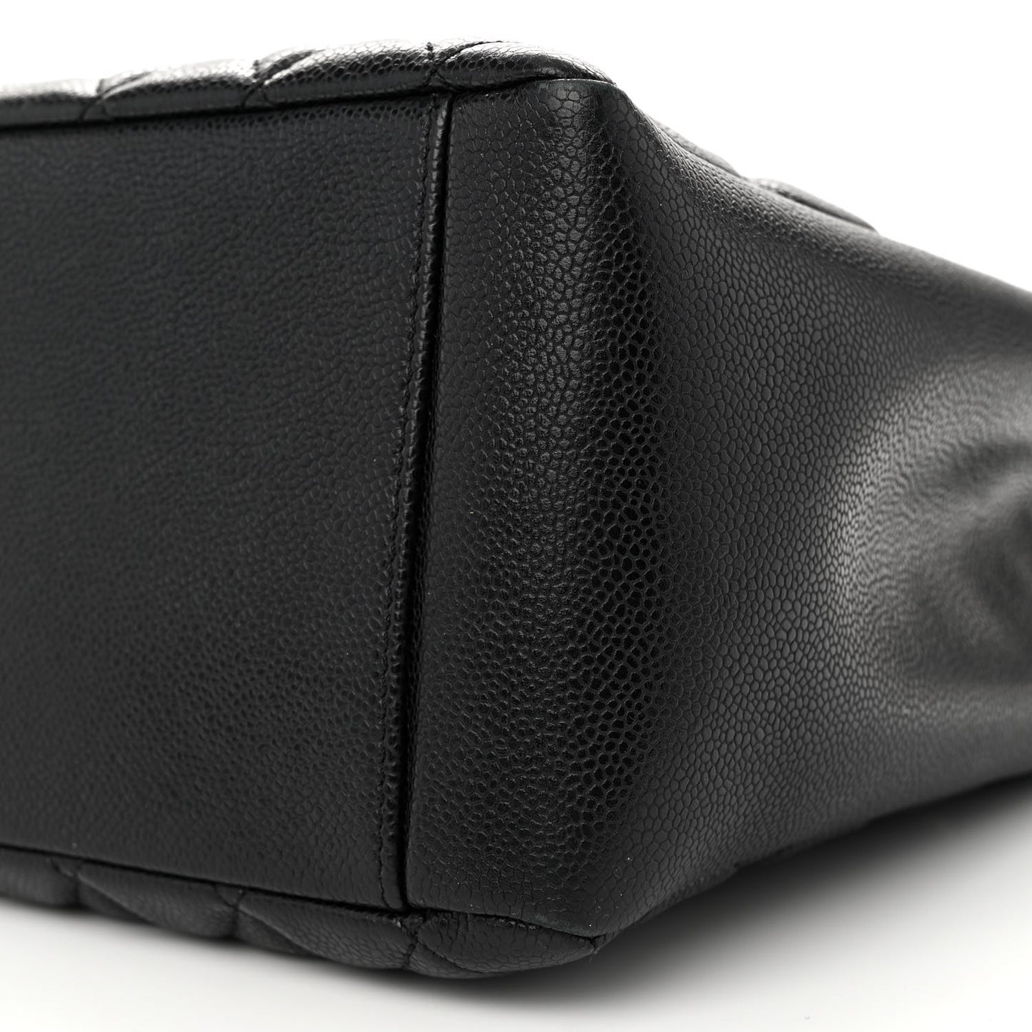 Caviar Quilted Grand Shopping Tote GST Black