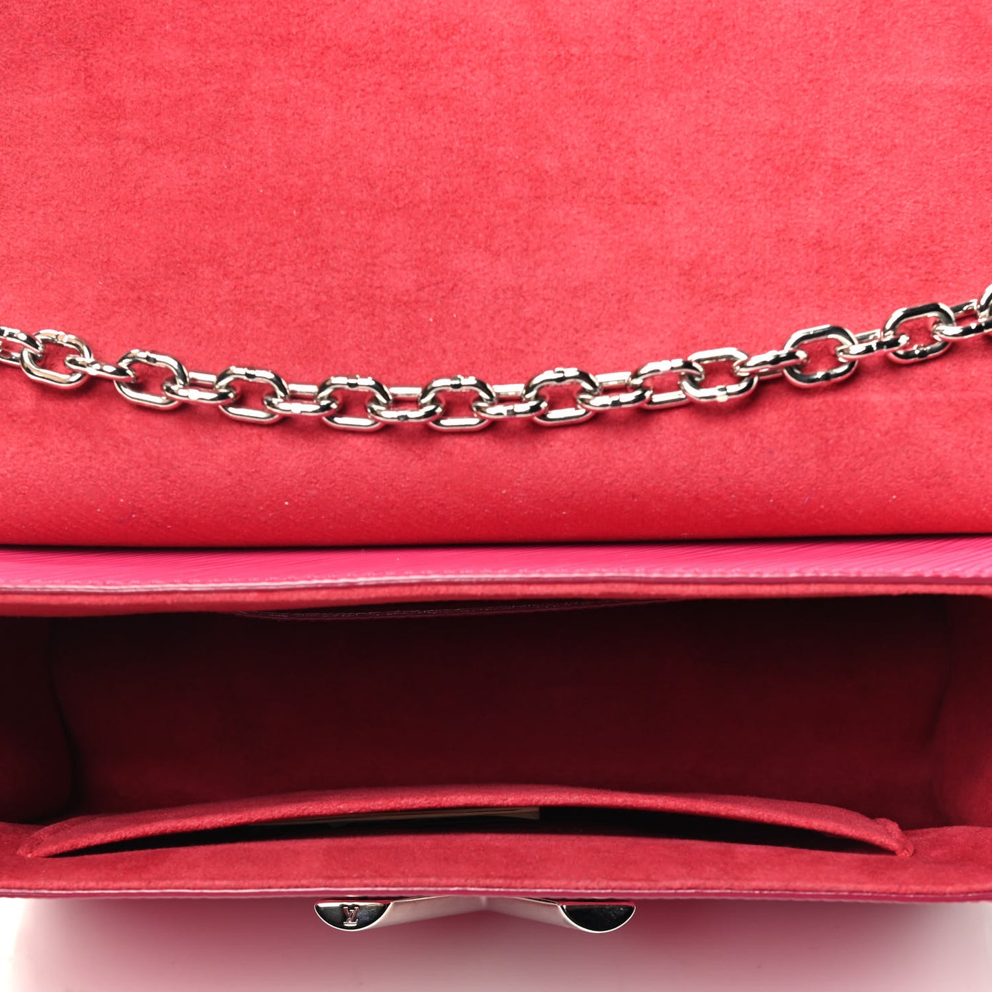 Epi Twist Shoulder Bag MM Hot Pink