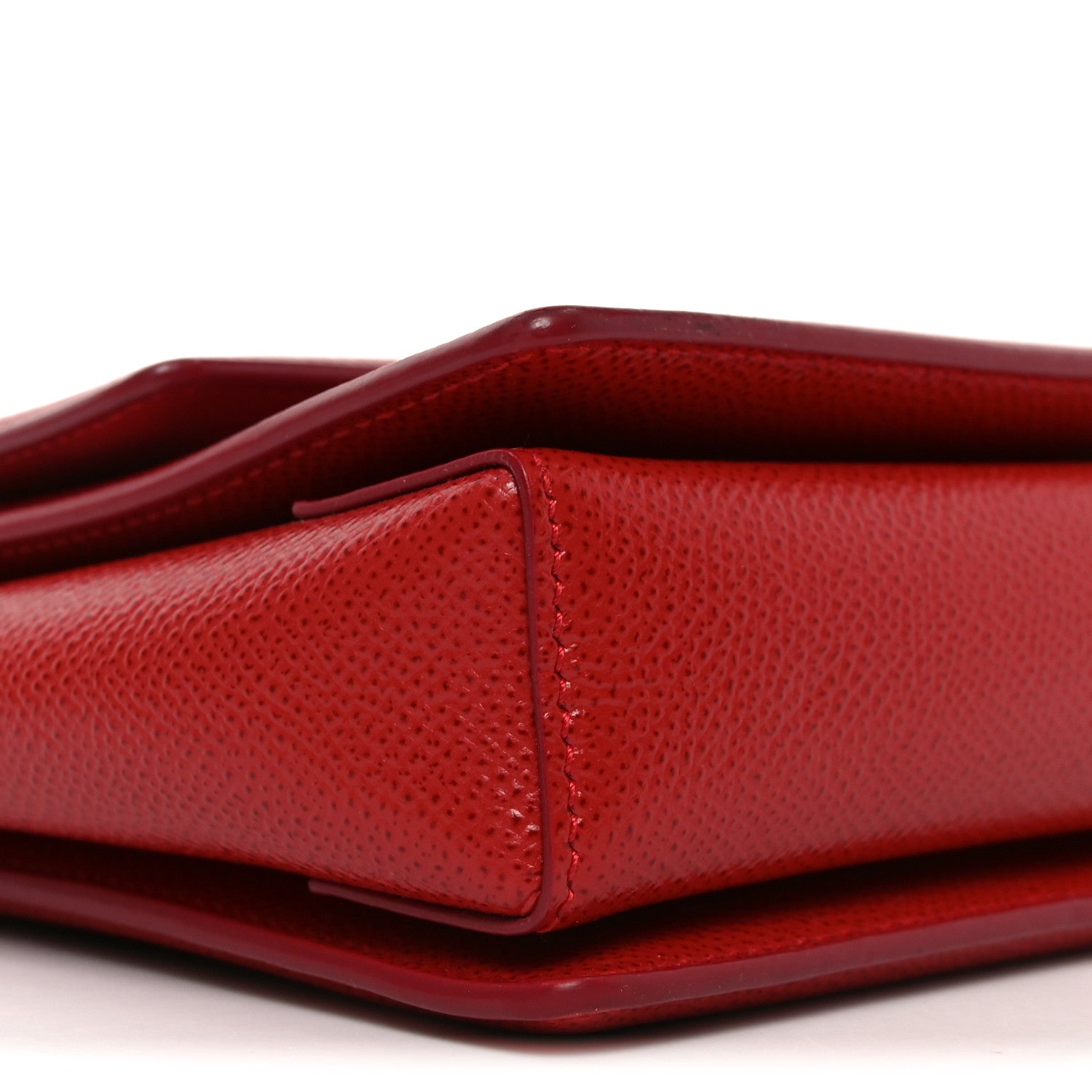 Salvatore Ferragamo Printed Calfskin Ginny Shoulder Bag Red 8 of 9
