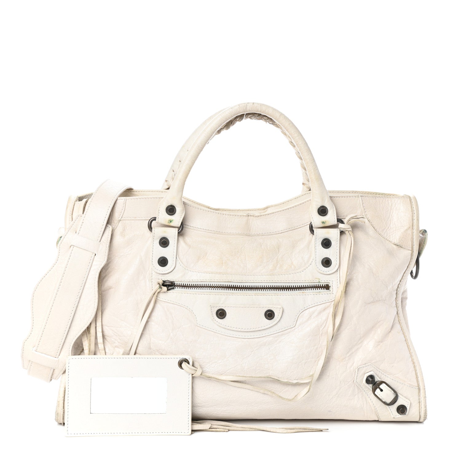 Balenciaga Chevre Classic Hardware City White 1 of 8