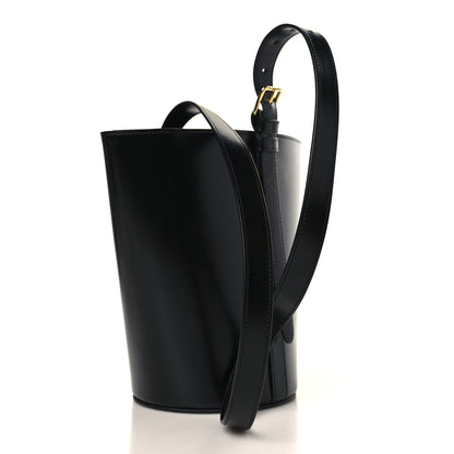 Celine Shiny Calfskin Triomphe Bucket Bag Black 3 of 11