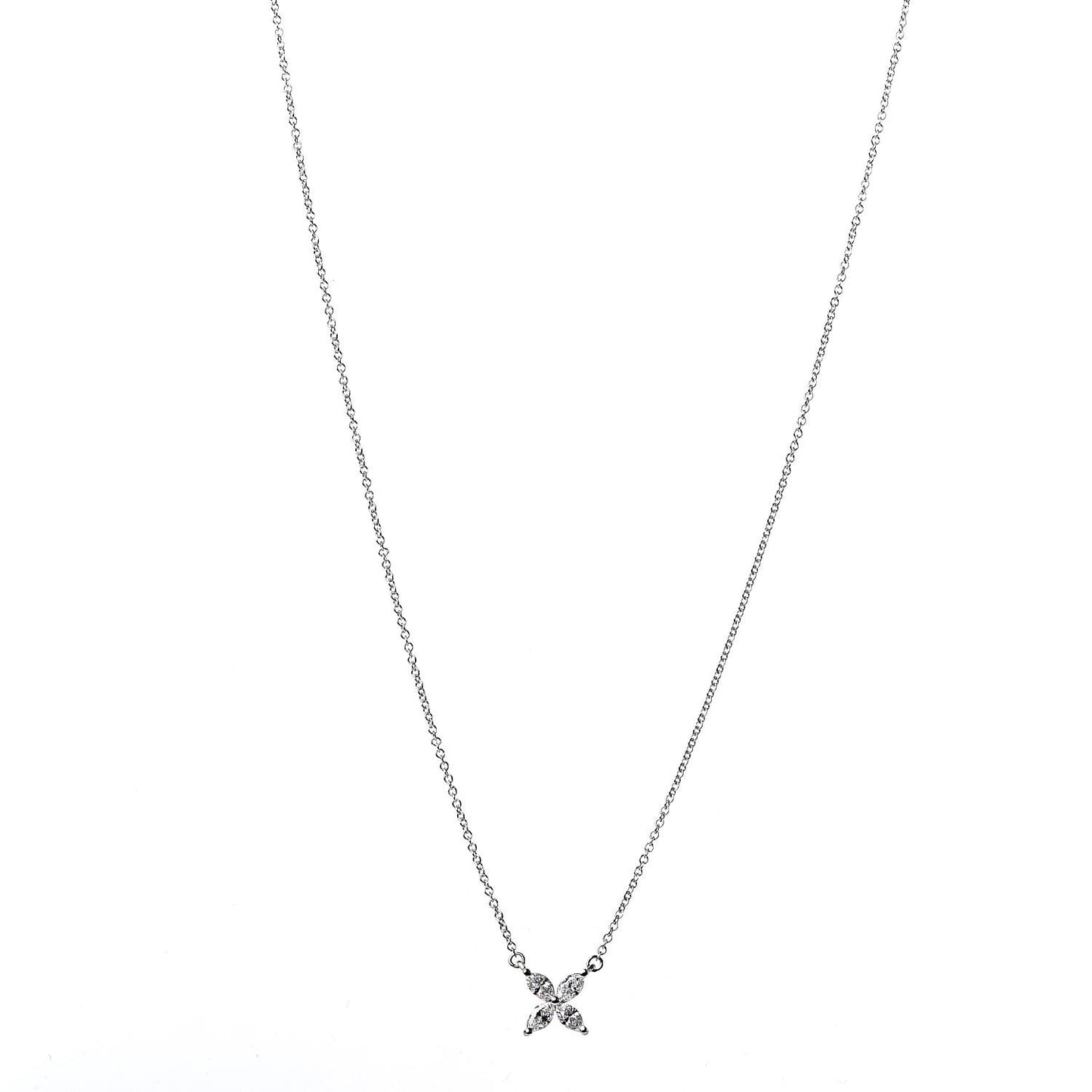 Platinum Diamond Small Victoria Necklace