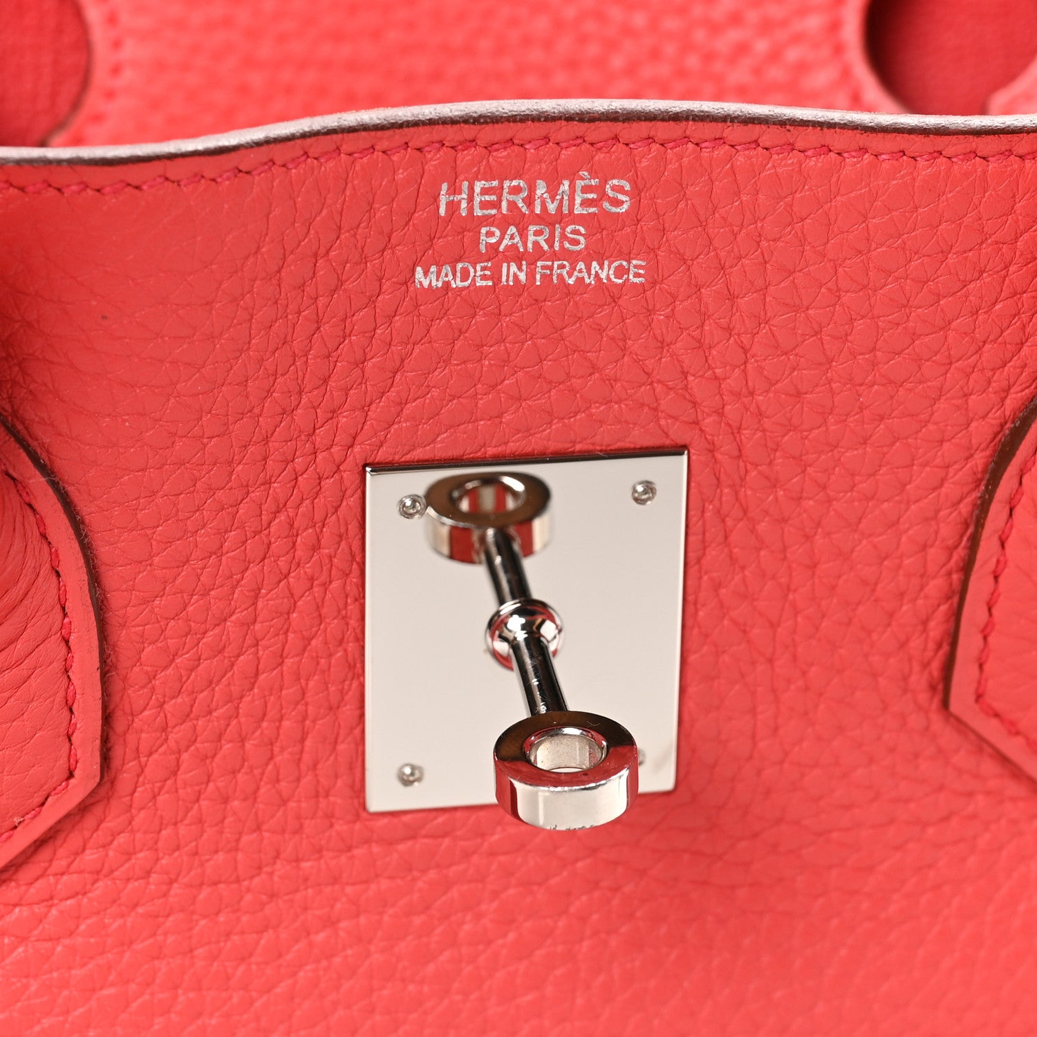 Hermes Taurillon Clemence Birkin 35 Bougainvillea 6 of 10