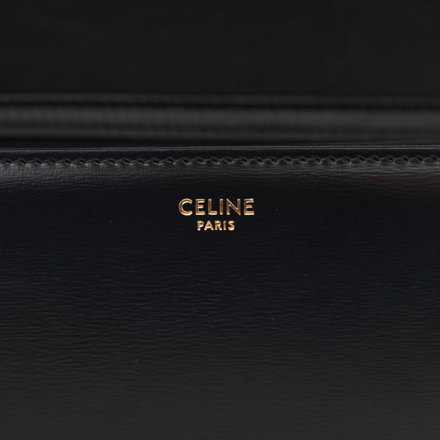 Shiny Calfskin Medium Triomphe Black