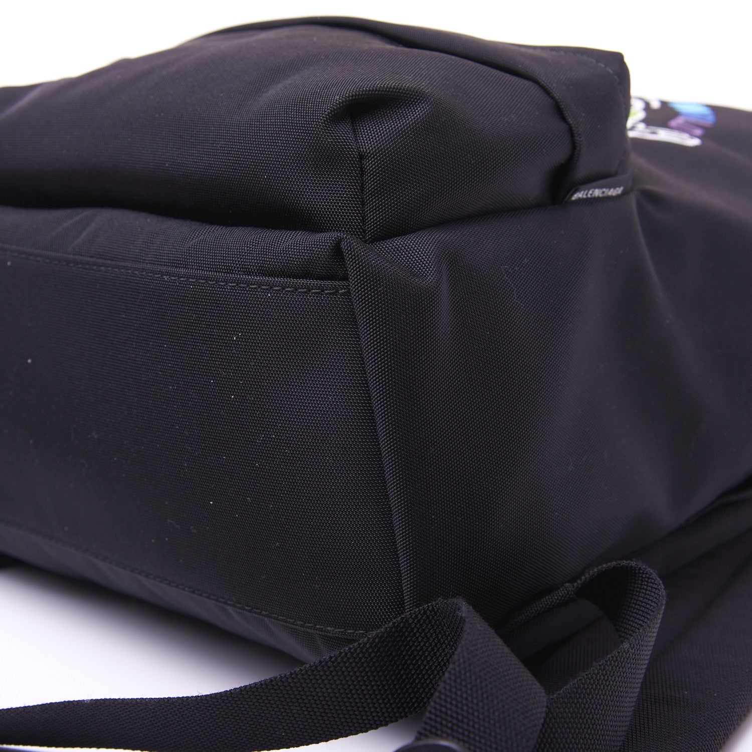 Balenciaga Nylon Embroidered You Are The World Explorer Backpack S Black 6 of 12