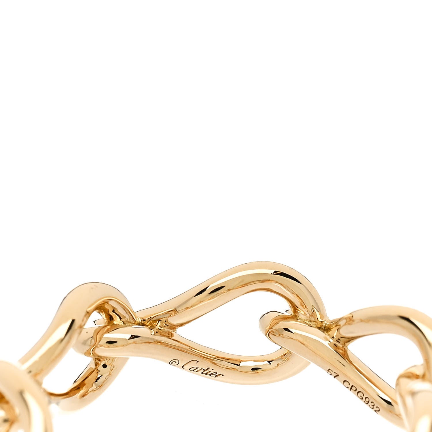 Cartier 18K Yellow Gold Maillon Infini de Cartier Ring 57 8 4 of 7