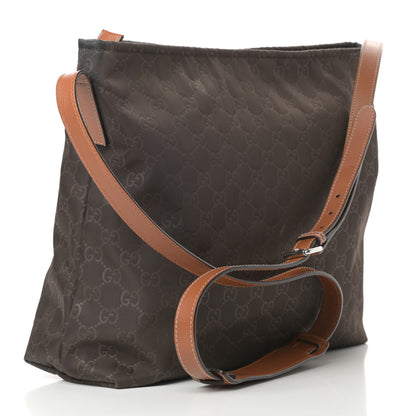 Gucci Nylon Guccissima Messenger Bag Brown 3 of 16