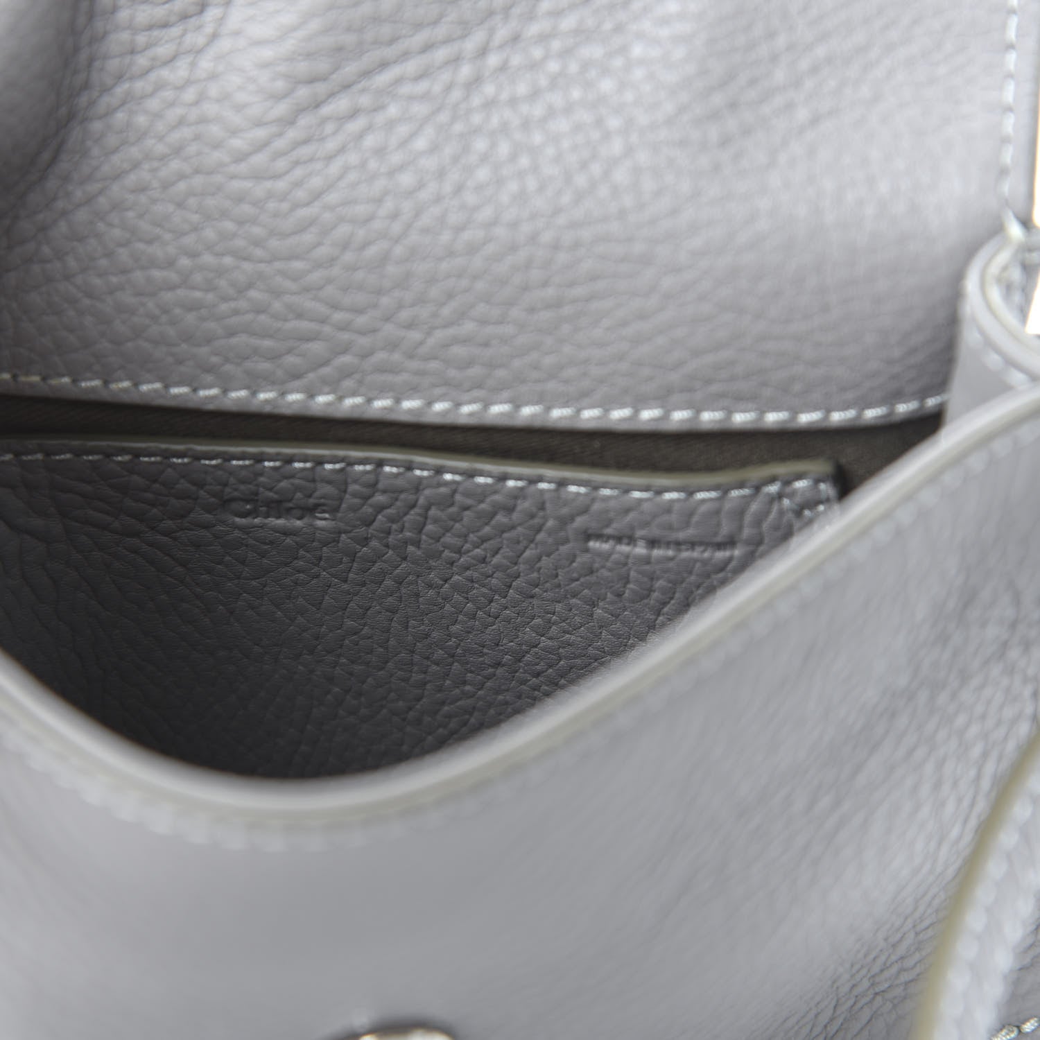 Chloe Calfskin Marcie Convertible Belt Bag Cashmere Grey 8 of 9