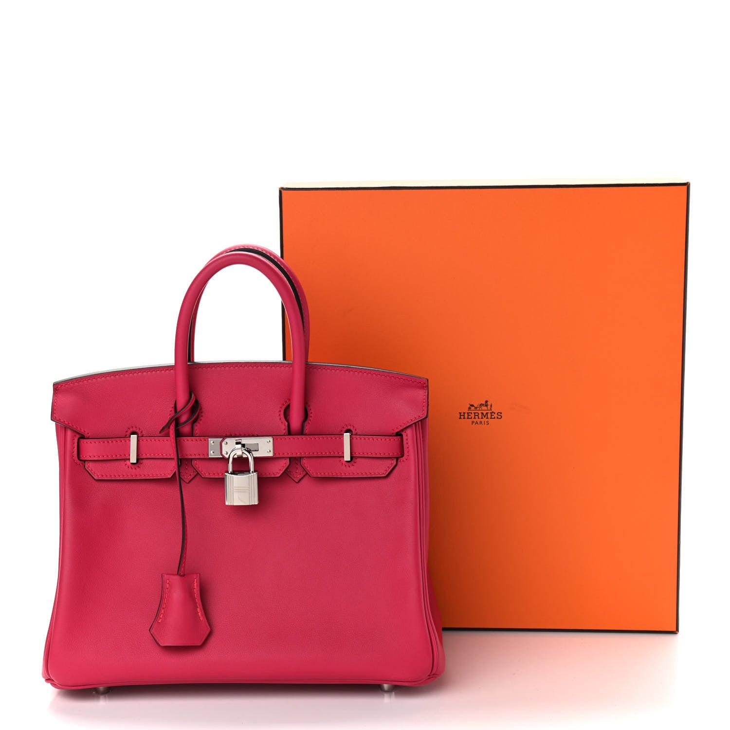Hermes Swift Birkin 25 Framboise 11 of 11