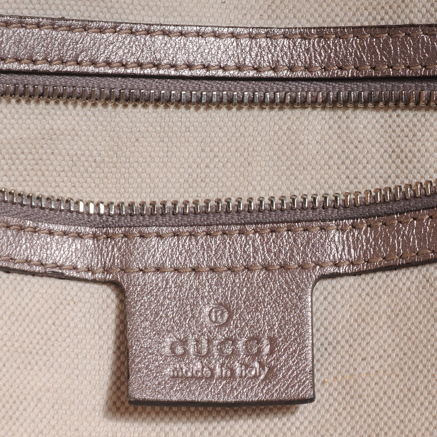 Metallic Guccissima Large GG Twins Tote Mauve