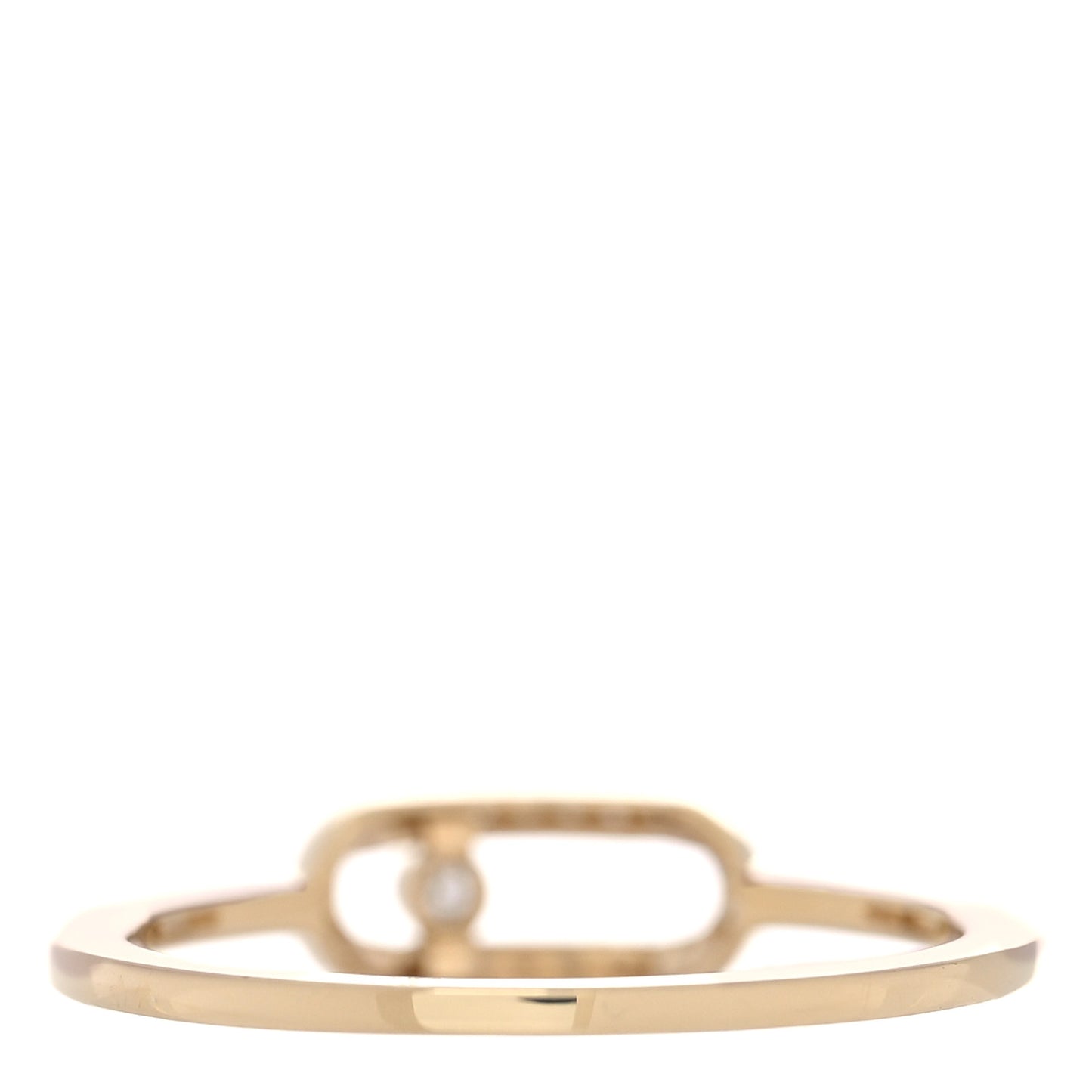 18K Yellow Gold Diamond Move Uno Ring 52 6
